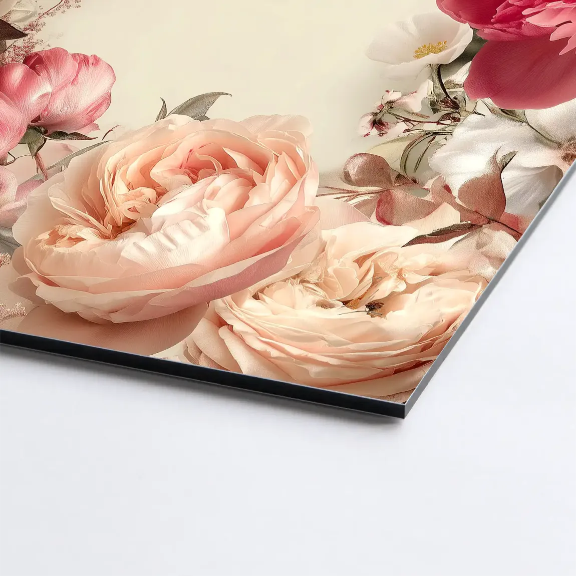 Floral Couture Alu Dibond Bild - INGALERIE | Dein Onlineshop für moderne Wandbilder