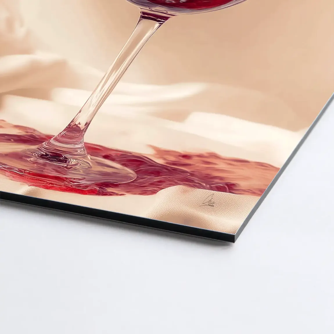 Ruby Splash Alu Dibond Bild