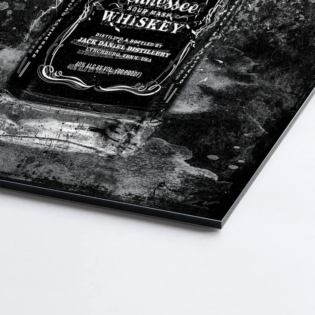 Jack Whisky Black Style AluDibond Bild INGALERIE