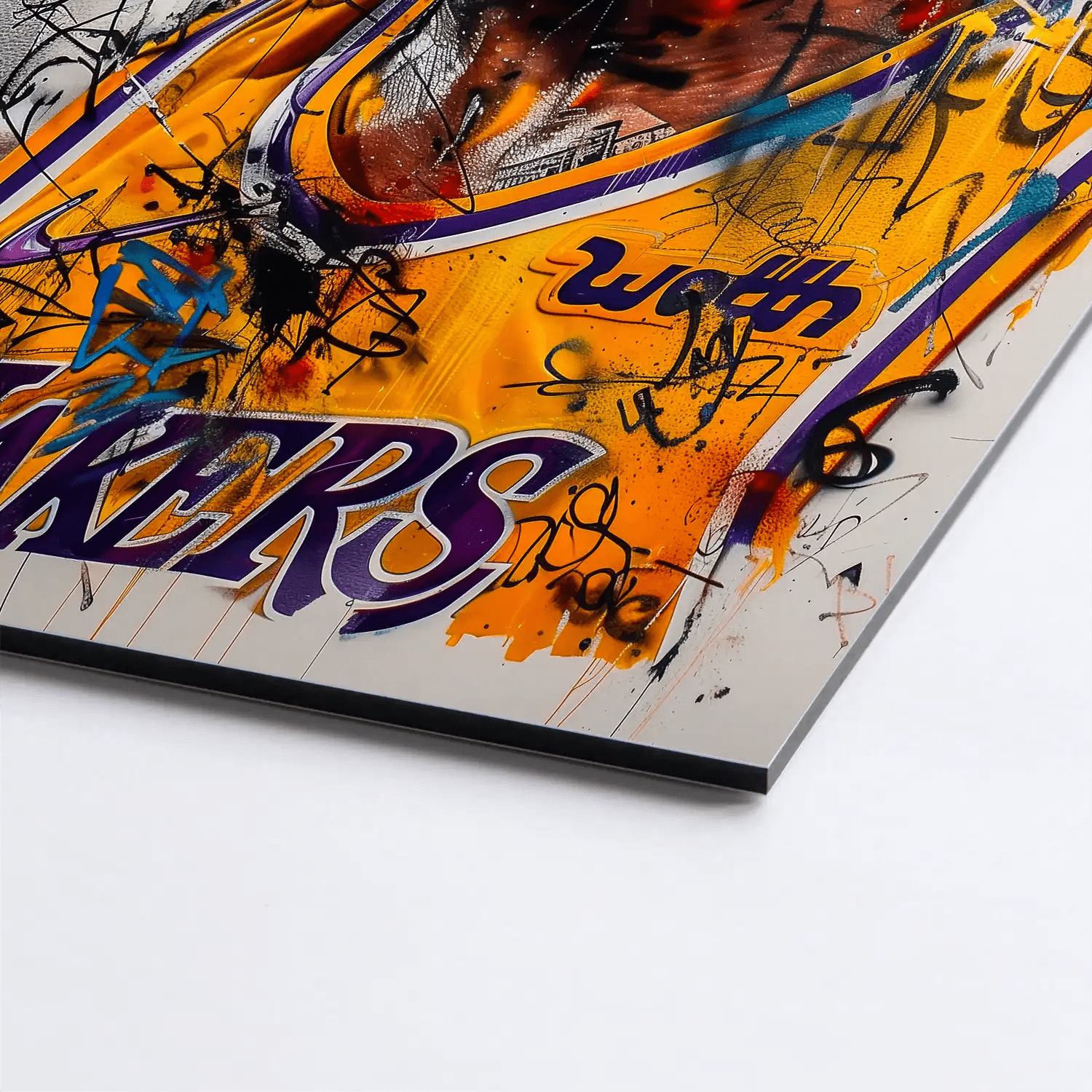 Kobe Basketball Street Art AluDibond Bild INGALERIE