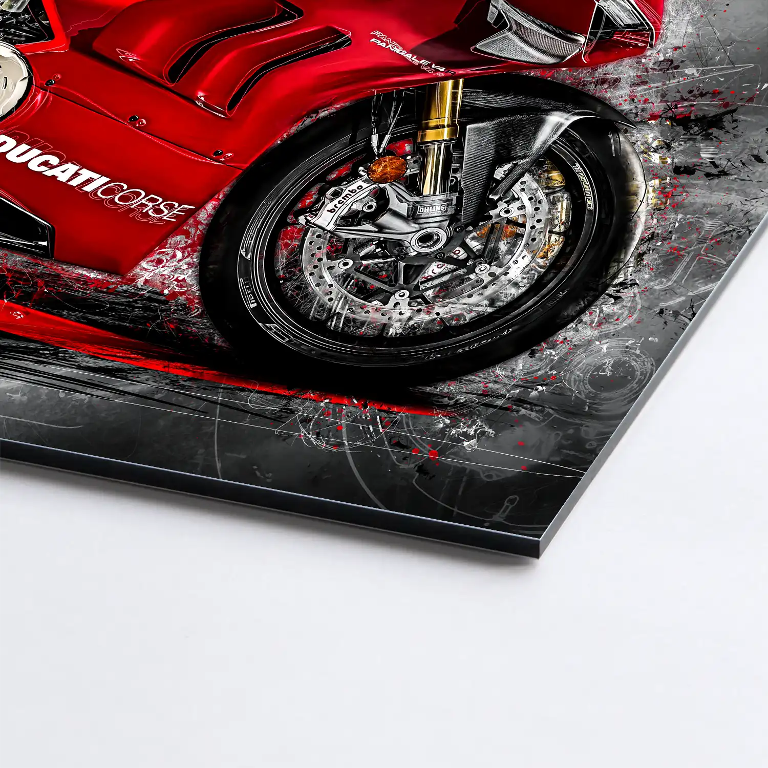 Ducati Panigale Corse Alu Dibond Bild INGALERIE