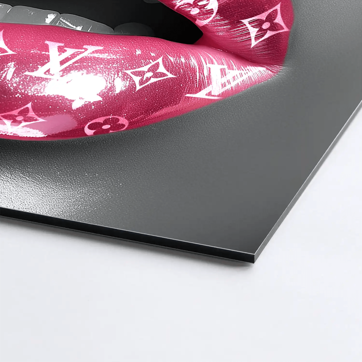 Pink Louis Lips AluDibond Bild INGALERIE
