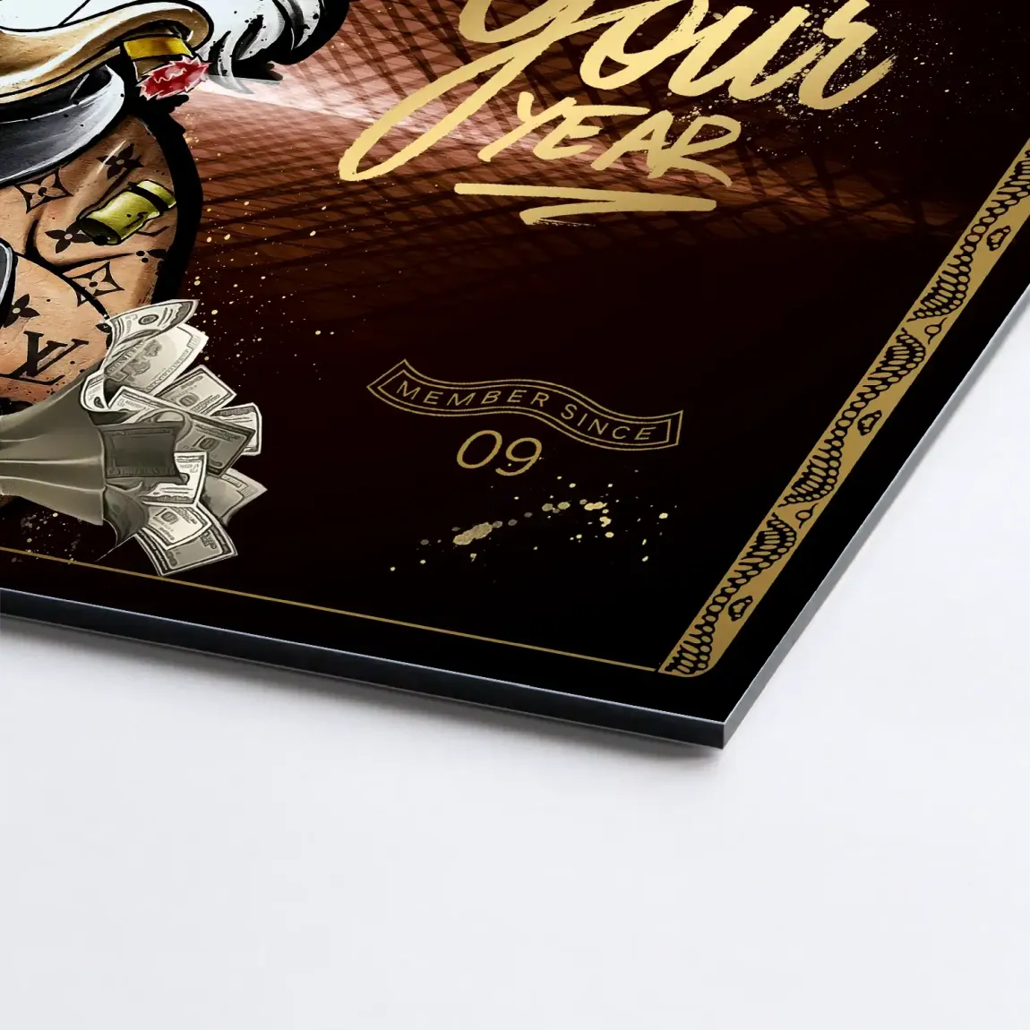 Dagobert Gold Business AluDibond Bild