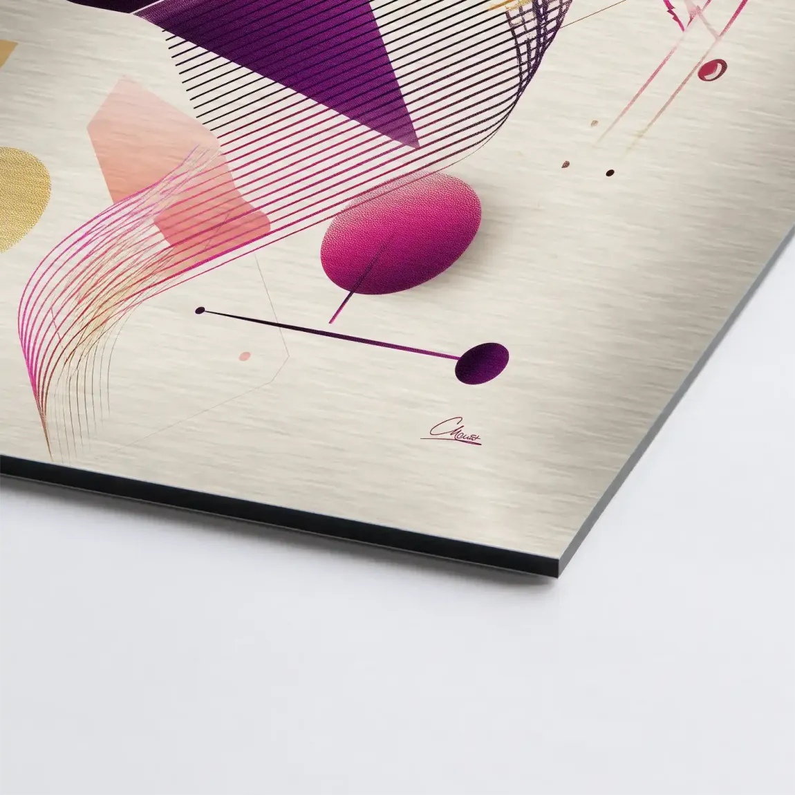Velour Spectrum Harmony Alu Dibond Bild gebürstet INGALERIE