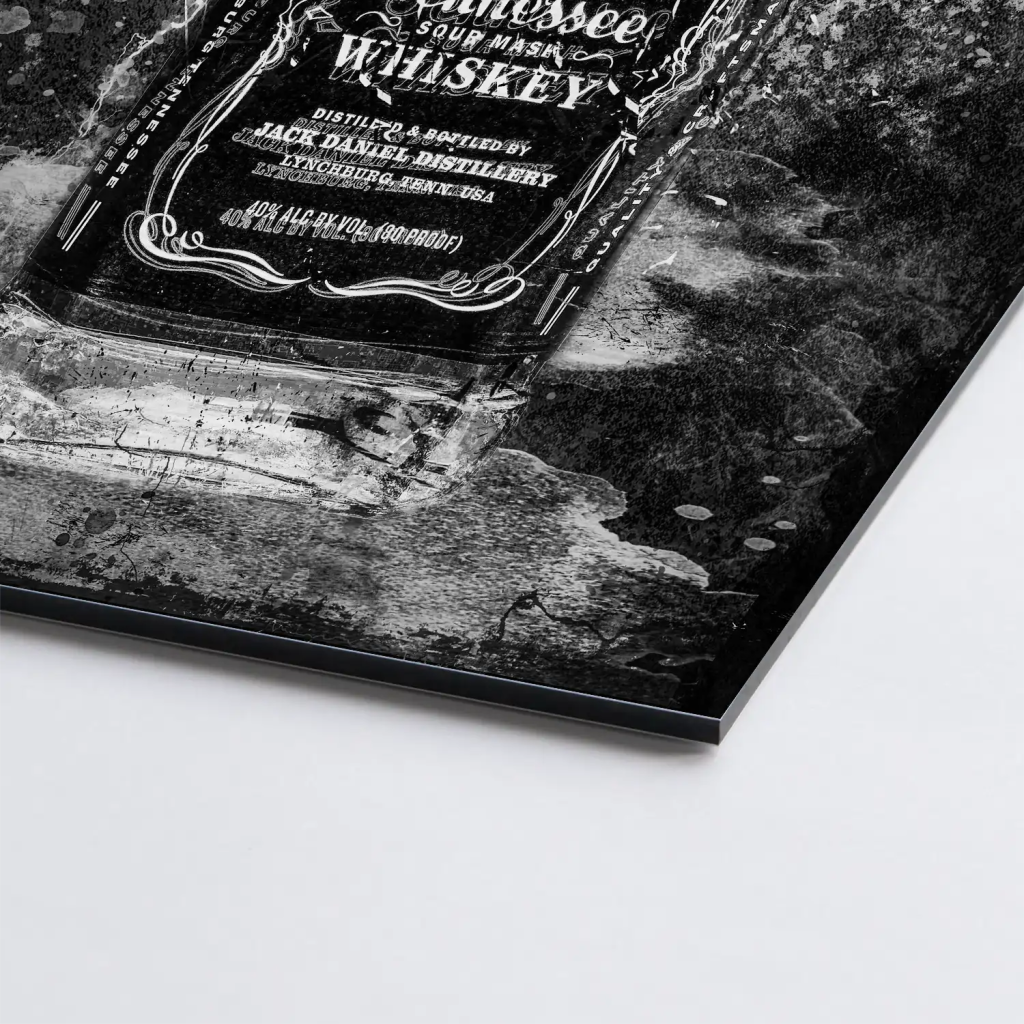 Jack Whisky Black Style AluDibond Gebürstet - INGALERIE