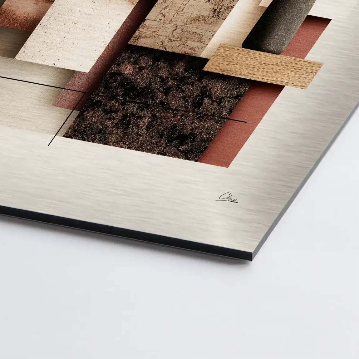 Urban Layers Elegance Alu Dibond Bild gebürstet INGALERIE