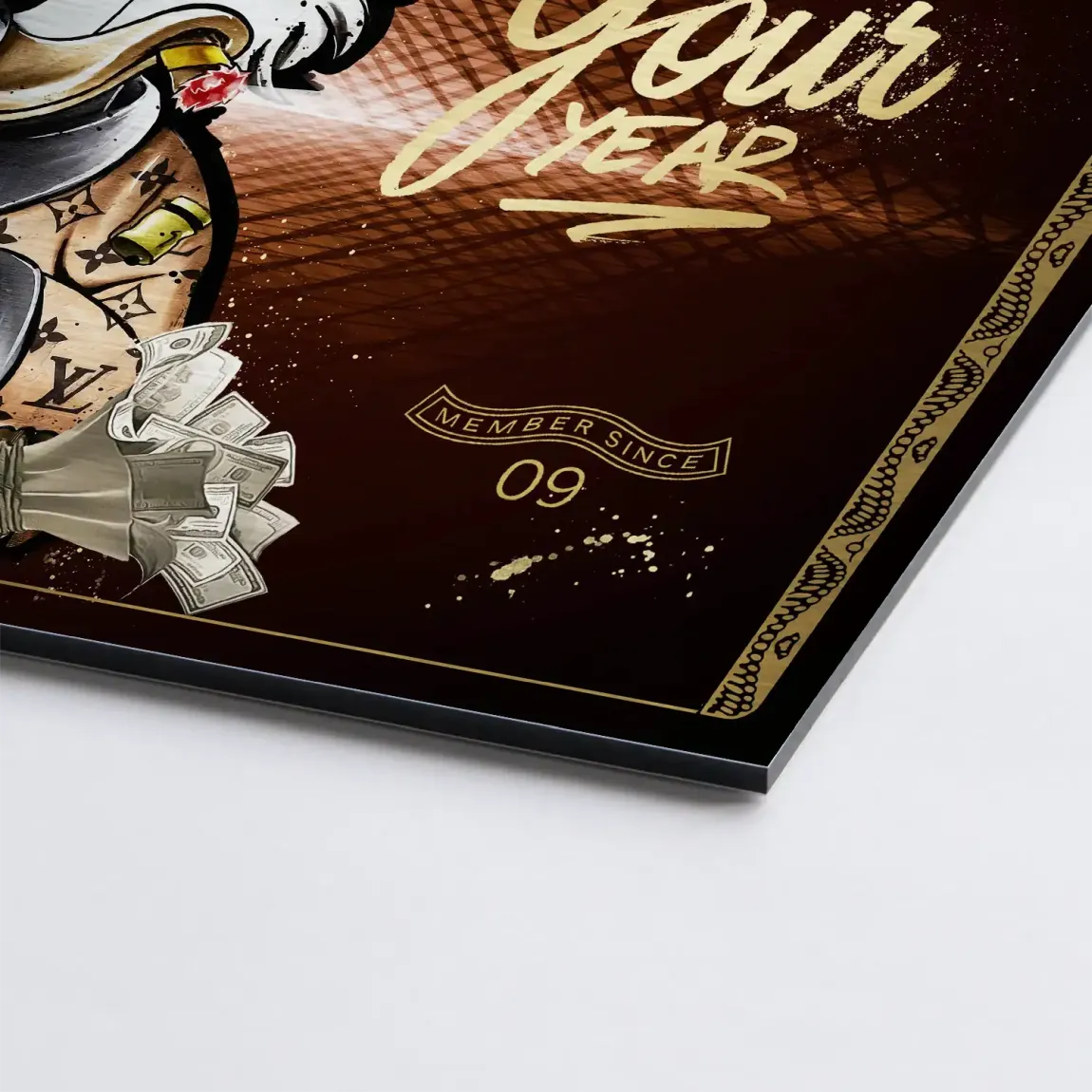 Dagobert Gold Business AluDibond Gebürstet