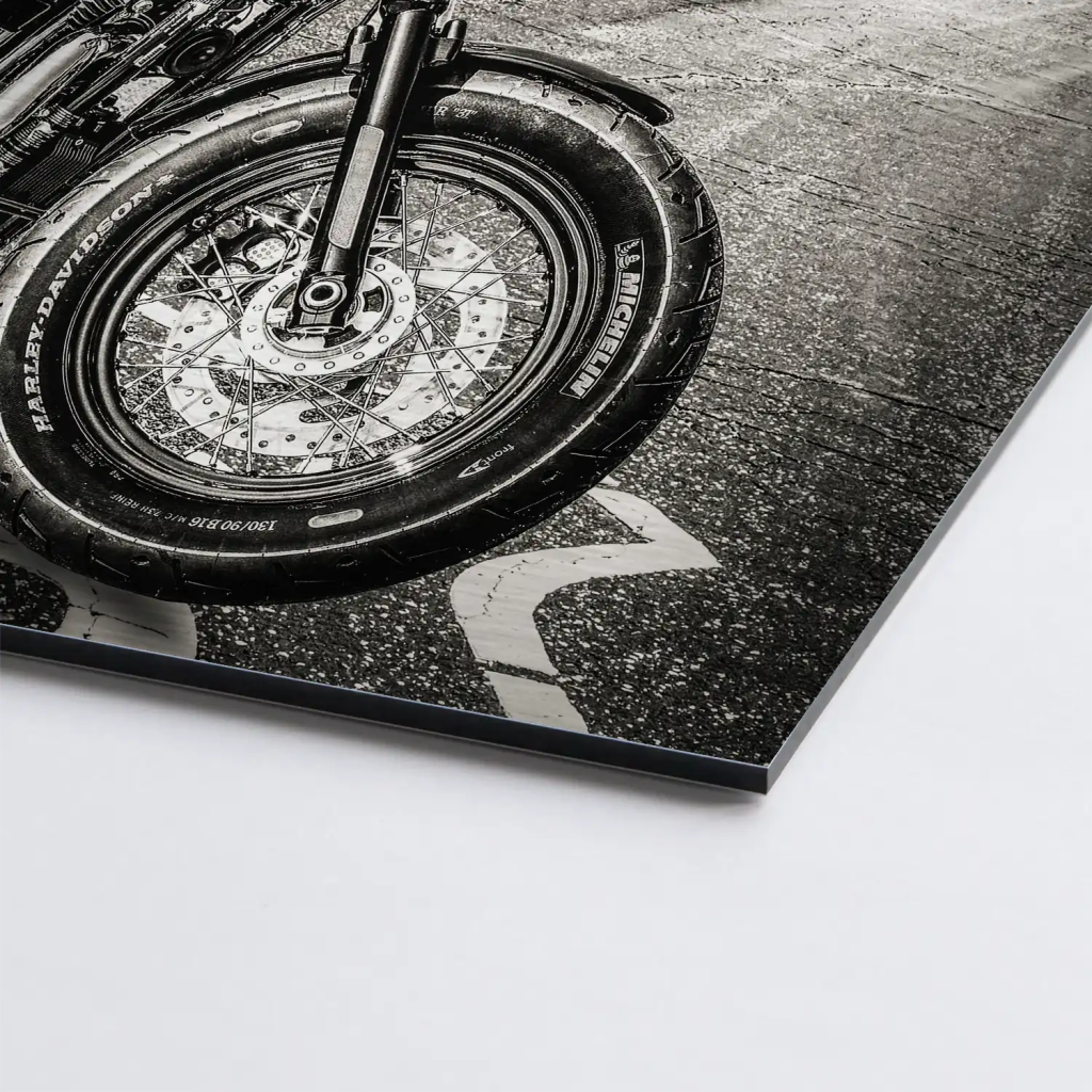 Harley Davidson AluDibond Gebürstet - INGALERIE