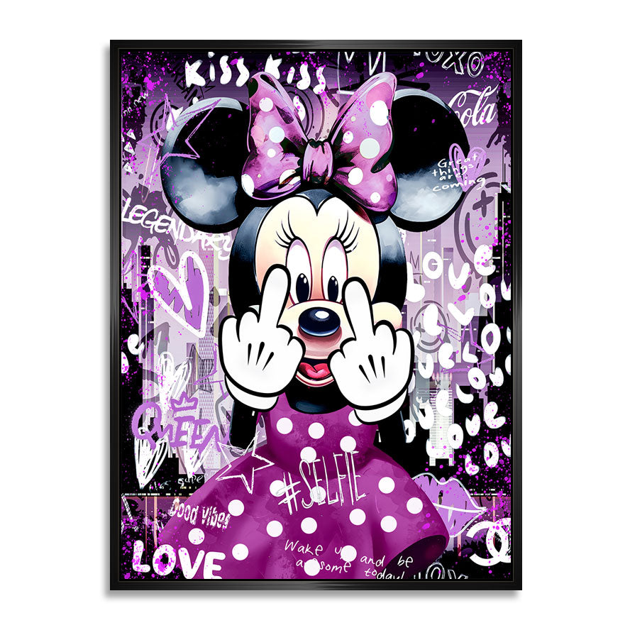 Bad Minnie Wandbild | Unikat INGALERIE