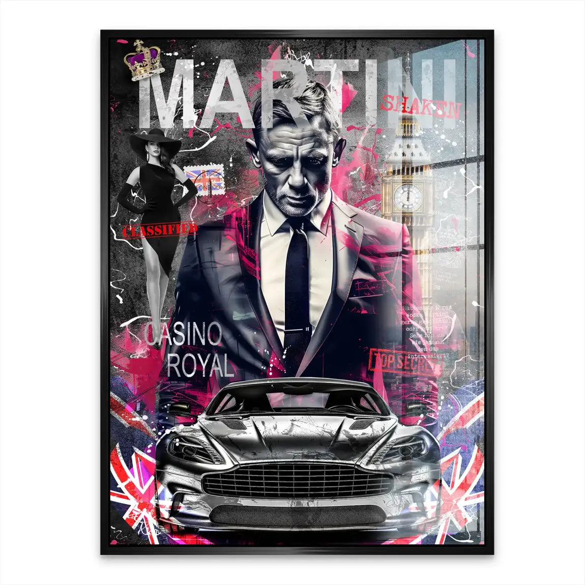 Martini Royal Wandbild | Unikat INGALERIE