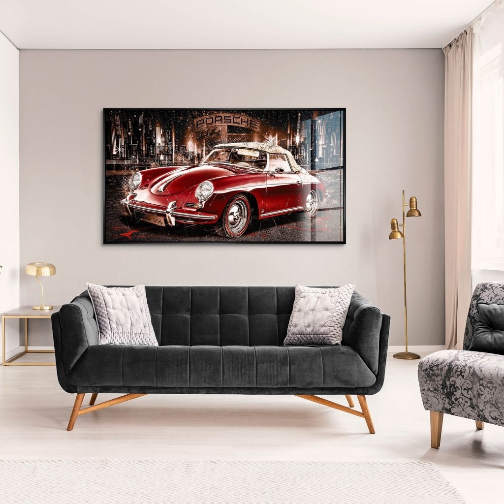 Porsche 356 Retro Acrylglas Bild INGALERIE