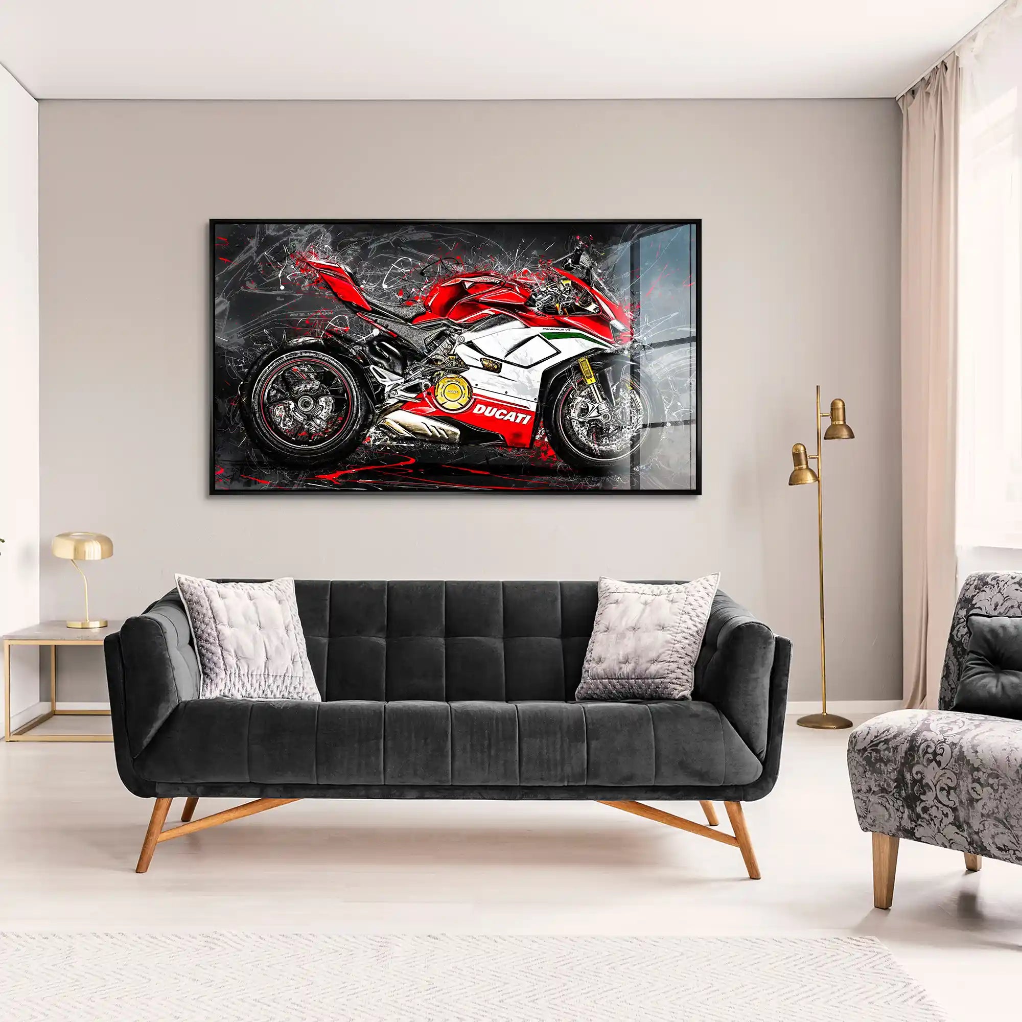 Ducati Panigale V4 Abstrakt Acrylglas Bild INGALERIE