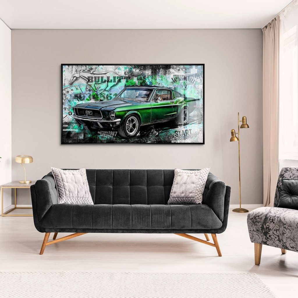 Ford Mustang Bullitt Style Acrylglas Bild INGALERIE