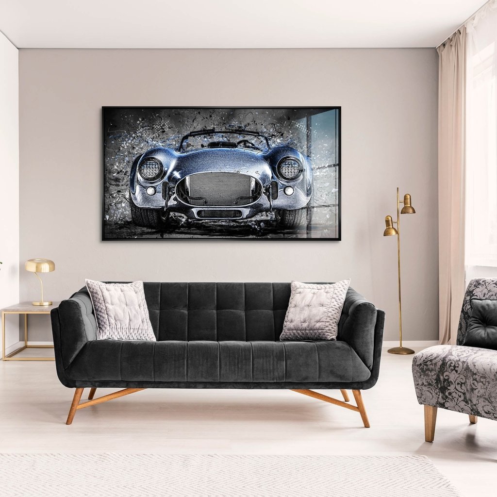 AC Cobra Abstrakt Blue Acrylglas Bild INGALERIE