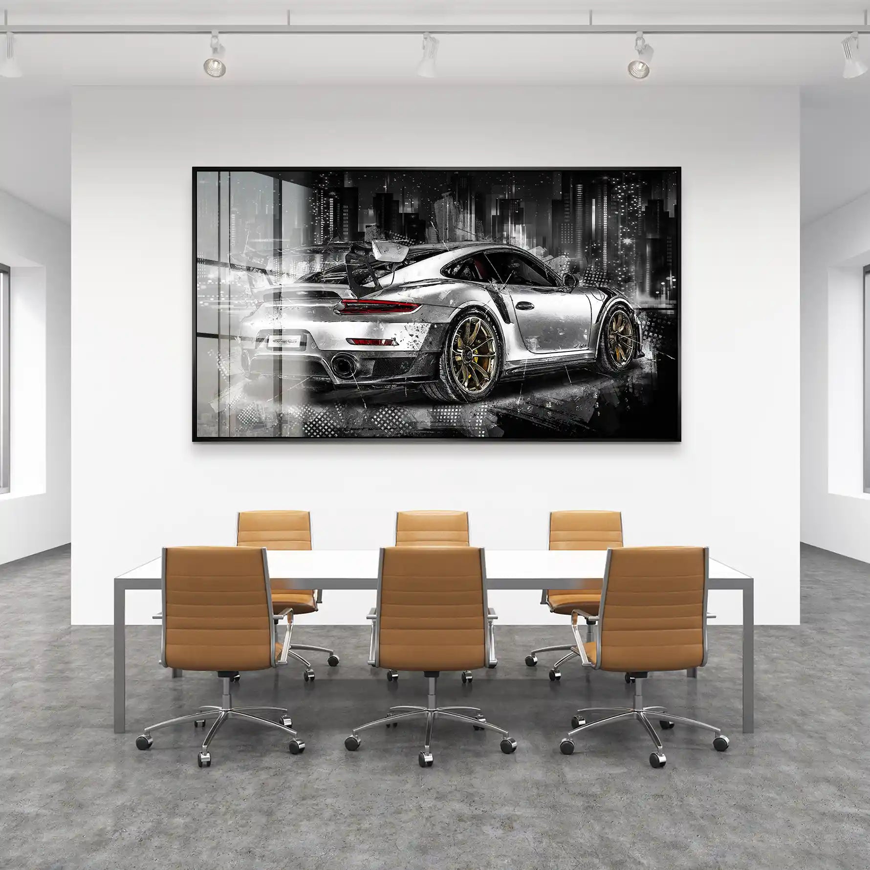 Porsche GT2 RS Abstrakt Acrylglas Bild INGALERIE