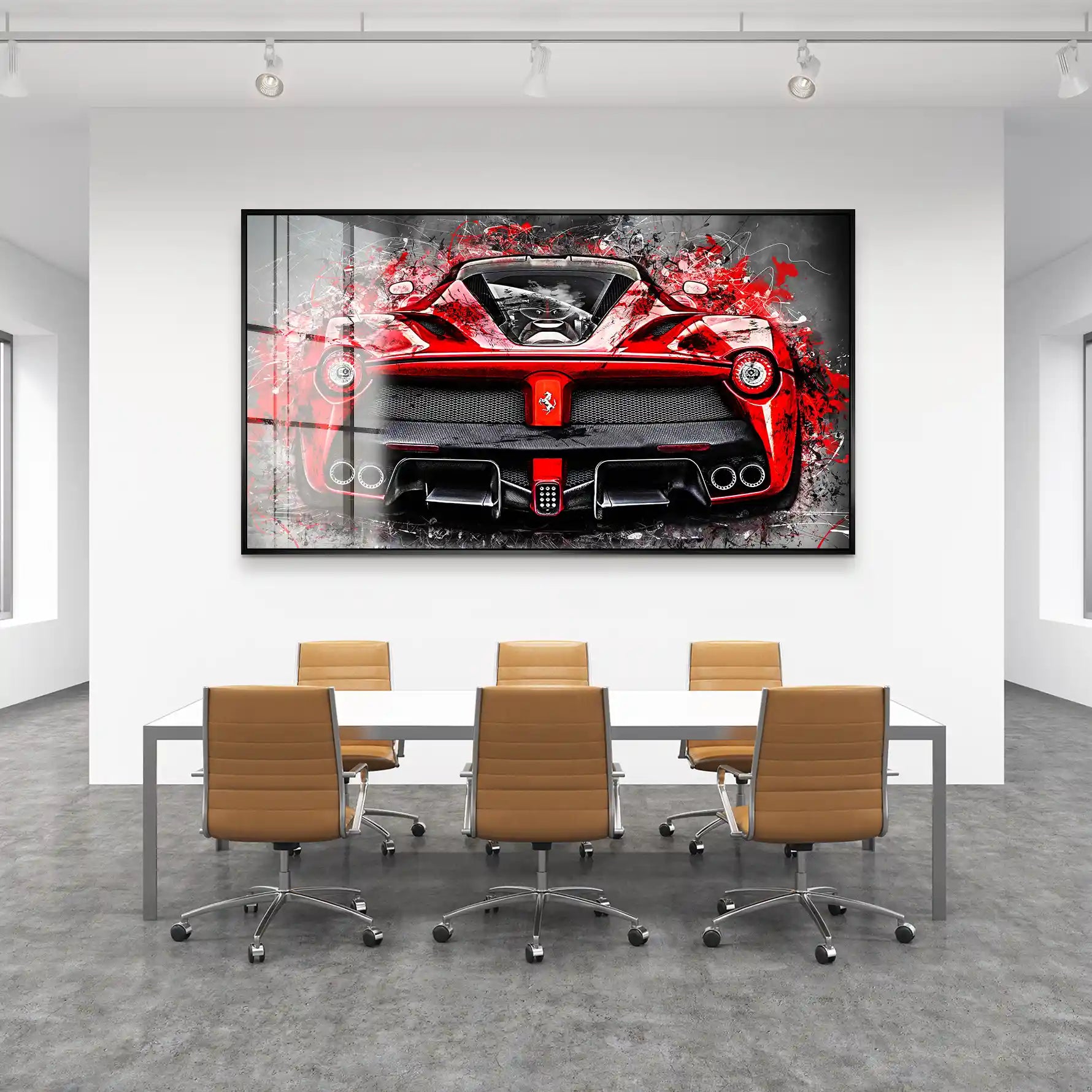 La Ferrari Abstrakt-Style Acrylglas Bild INGALERIE