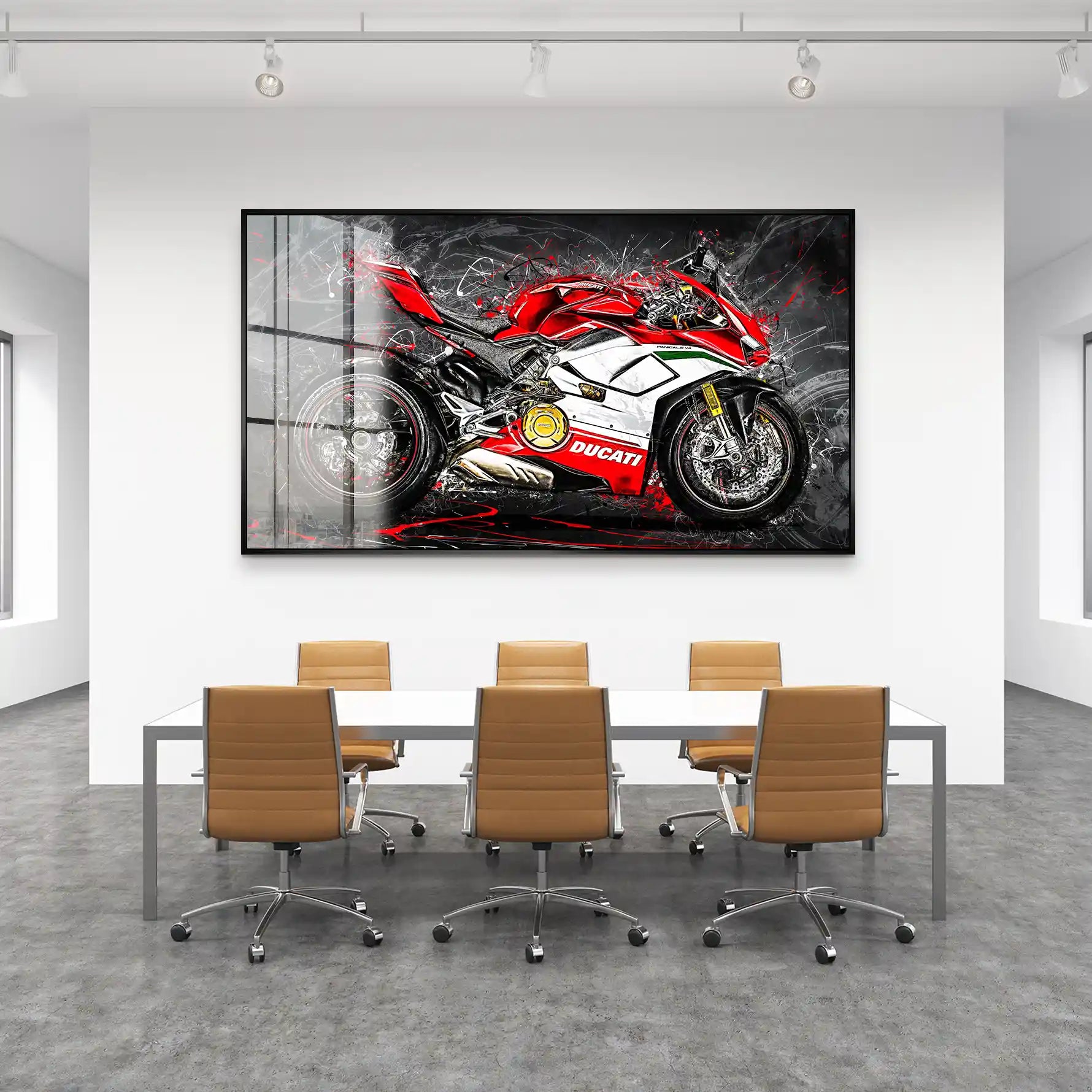 Ducati Panigale V4 Abstrakt Acrylglas Bild INGALERIE