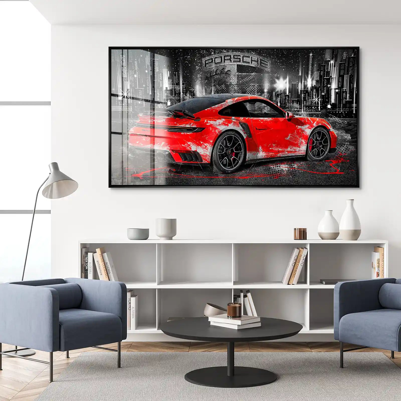 Porsche 911 Turbo Abstrakt Style Acrylglas Bild INGALERIE