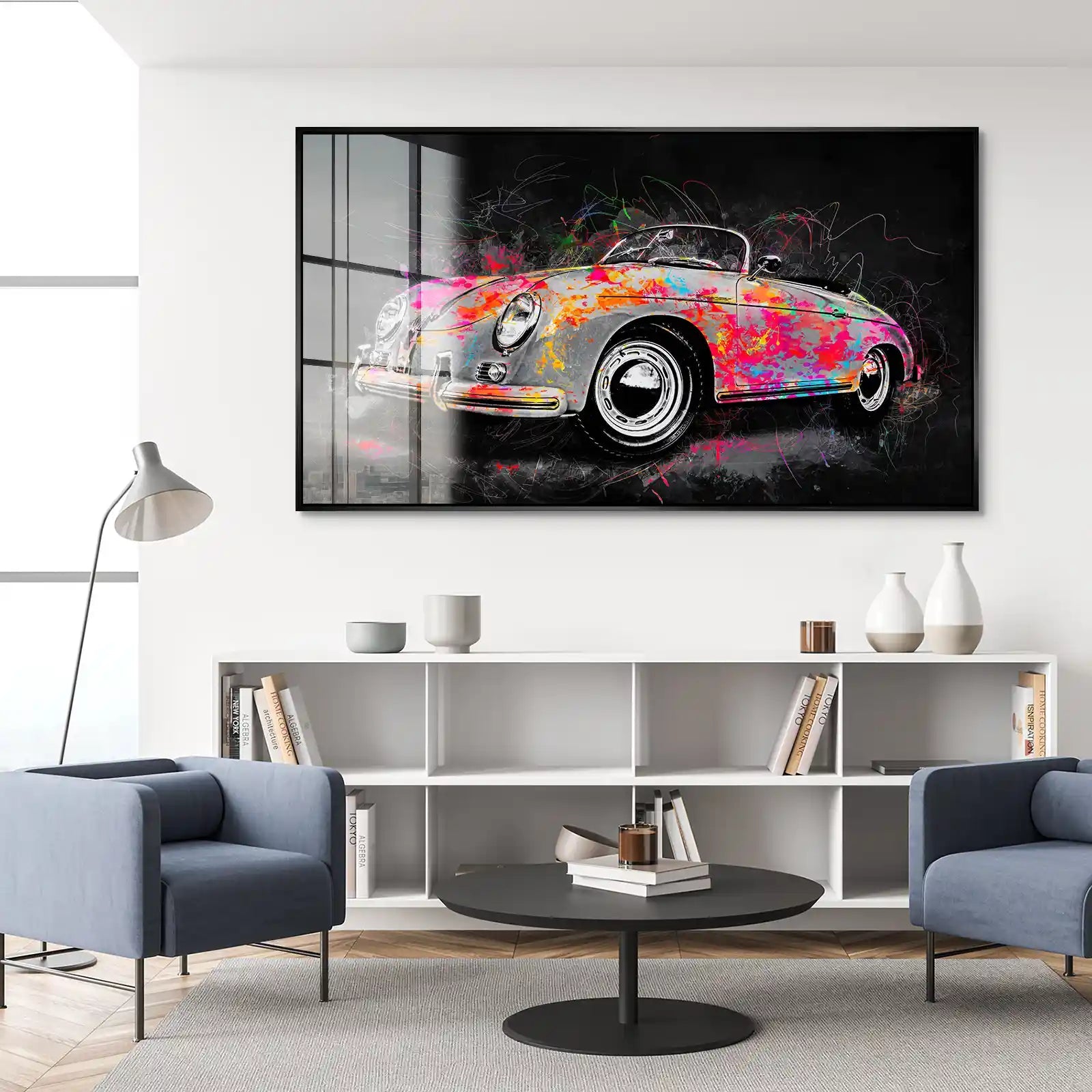 Porsche Speedster Pop Art Style Acrylglas Bild INGALERIE