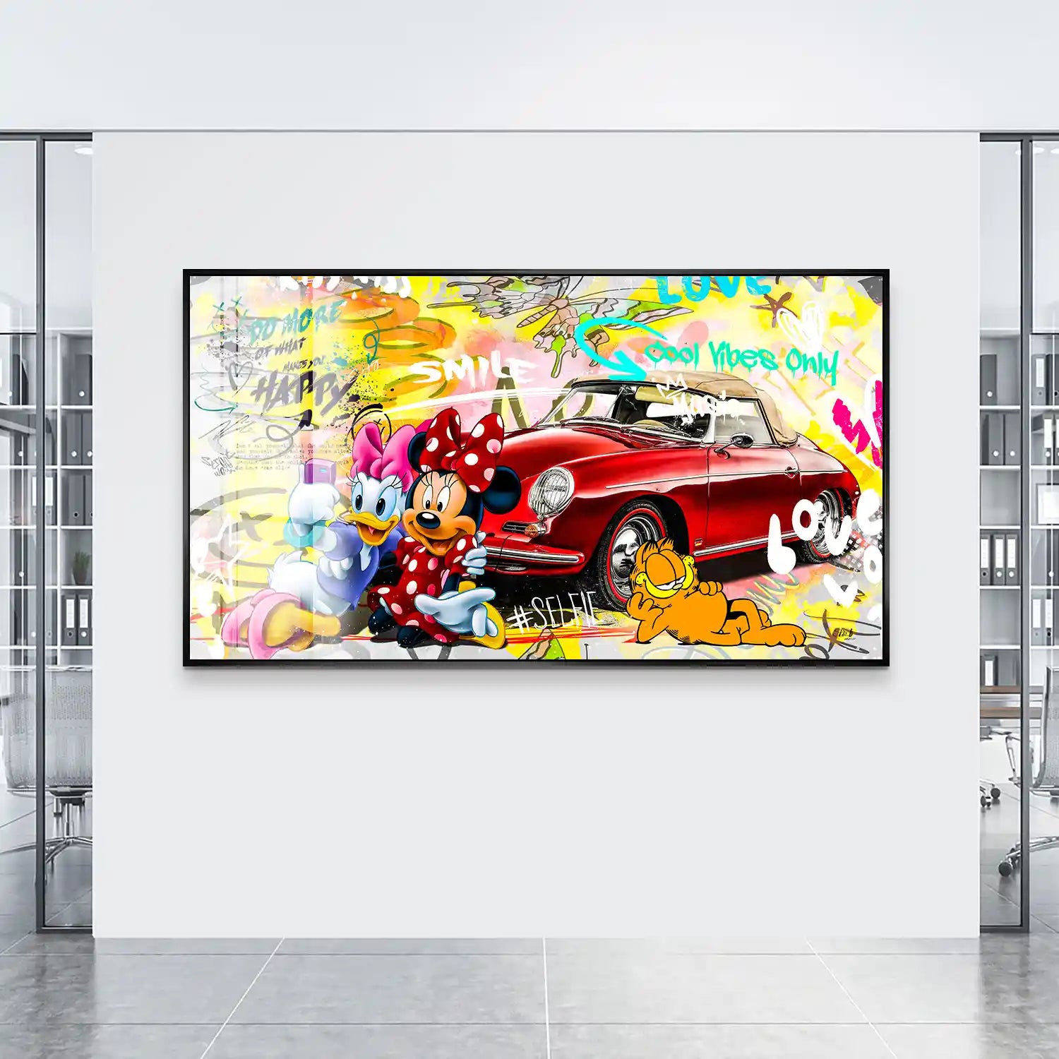 Minnie Speedster 356 Pop Art Style Acrylglas Bild INGALERIE