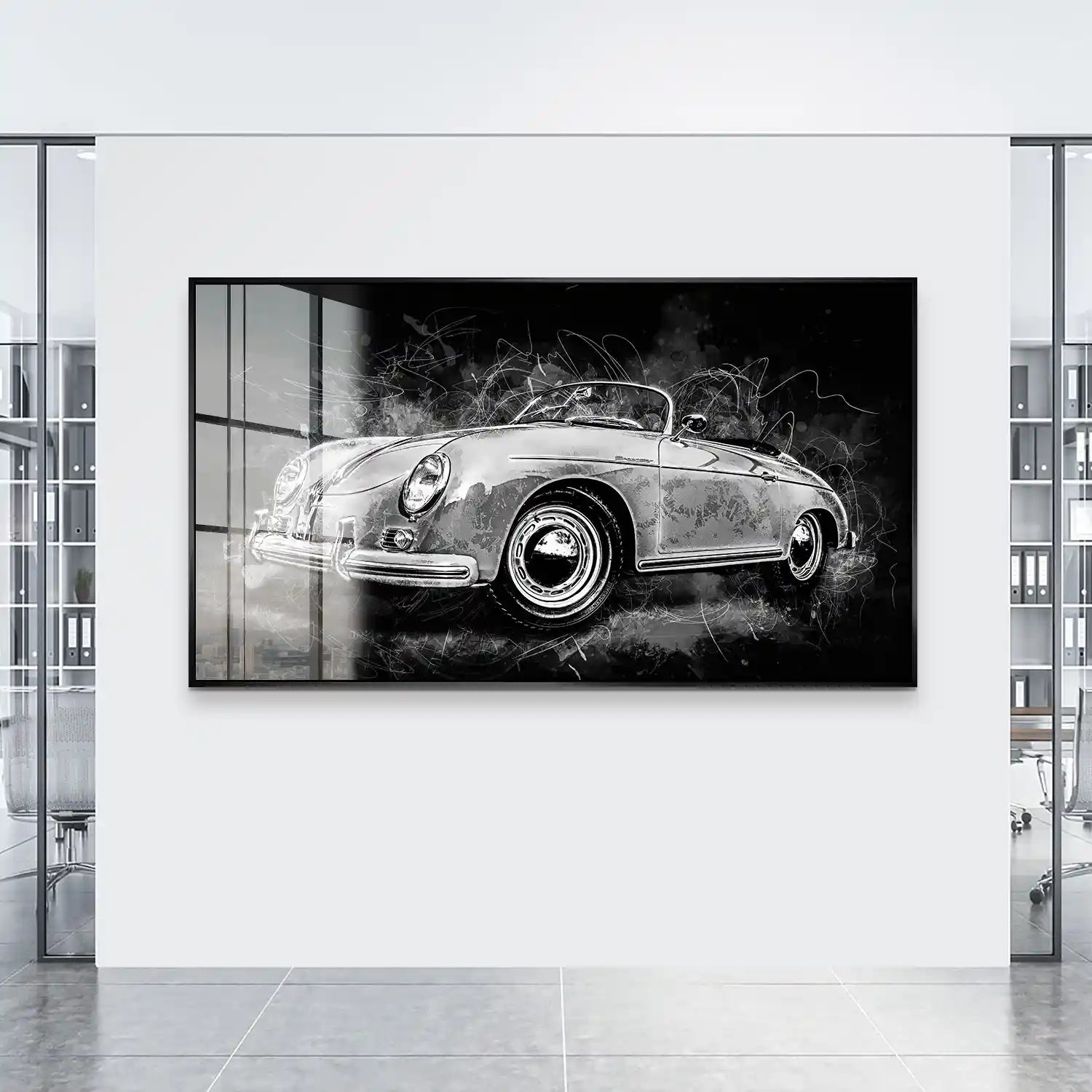 Porsche Speedster Black Style Acrylglas Bild INGALERIE