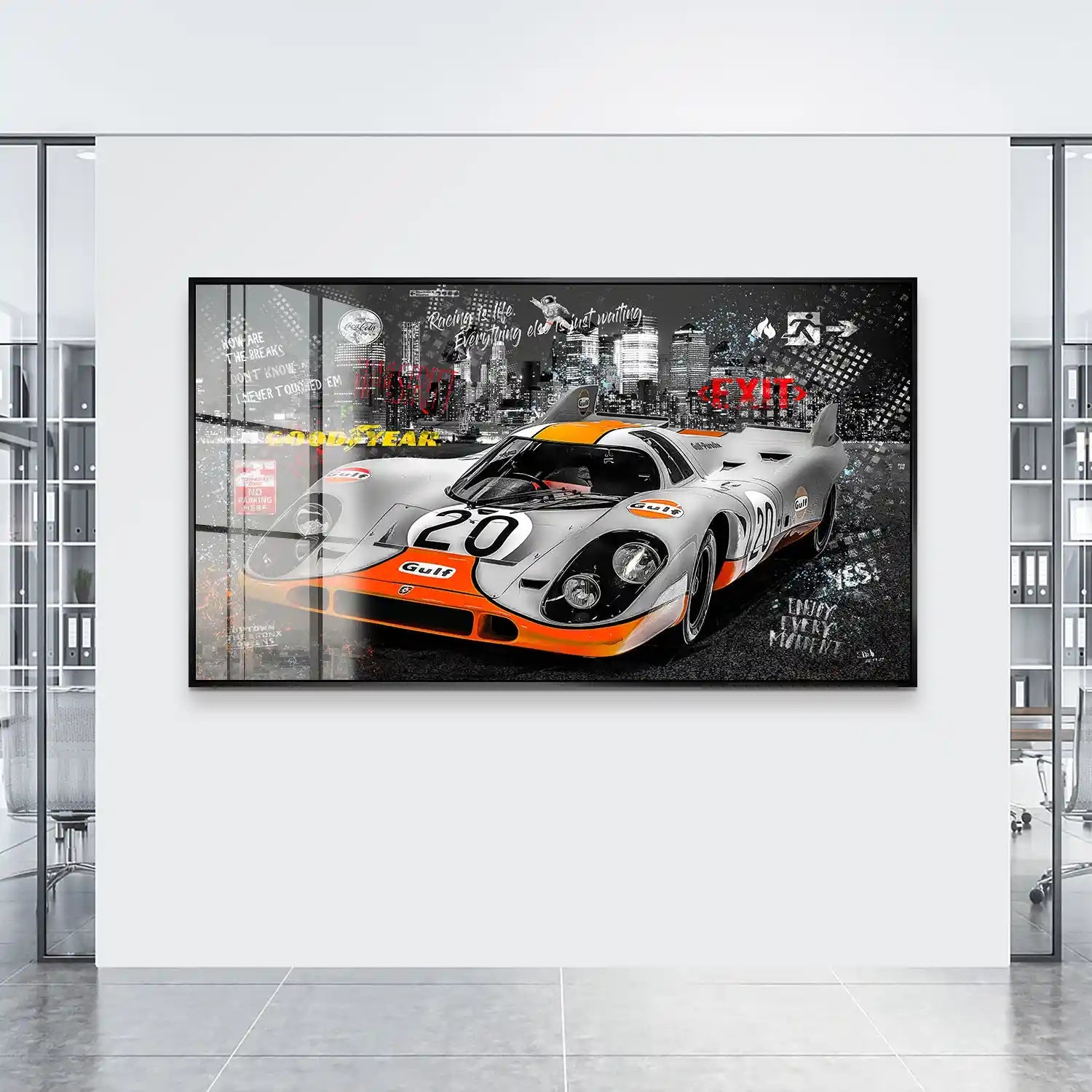 Porsche 917 Pop Art Style Acrylglas Bild INGALERIE