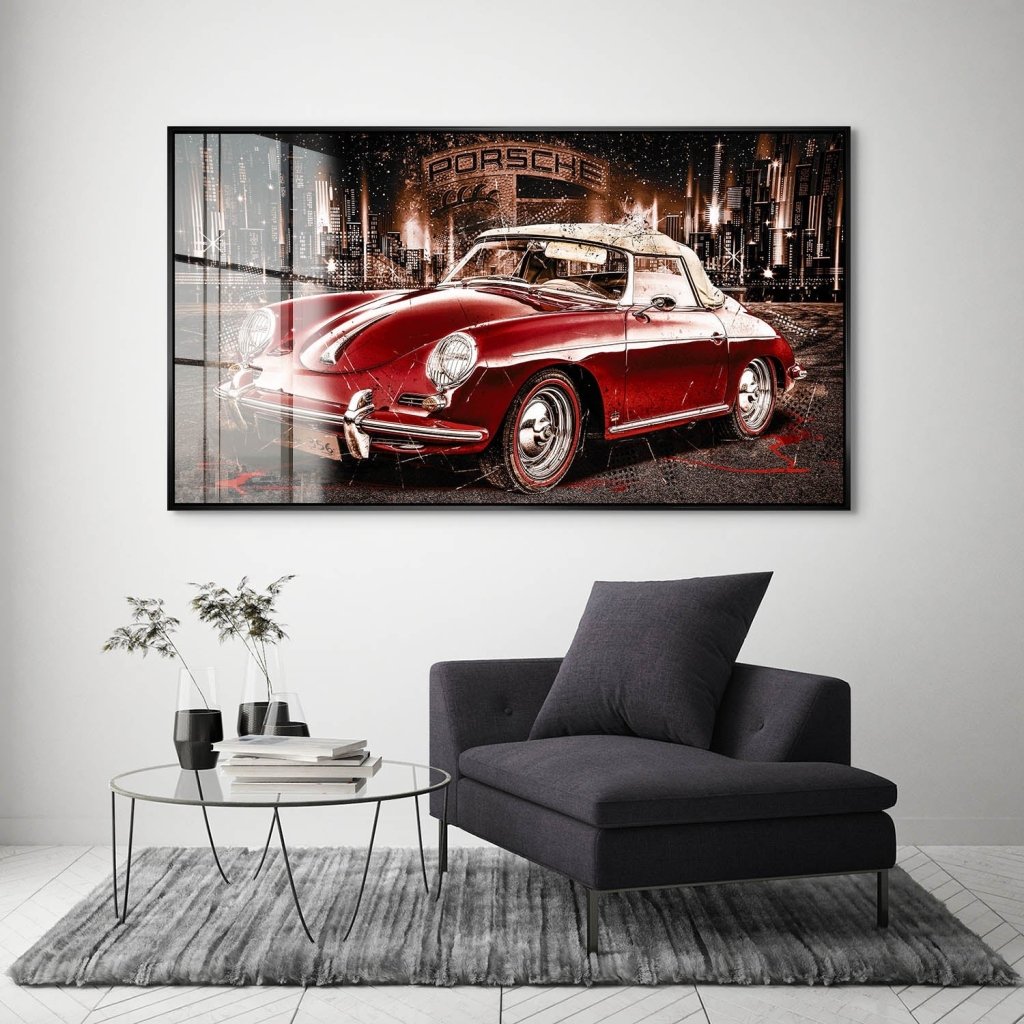 Porsche 356 Retro Acrylglas Bild INGALERIE