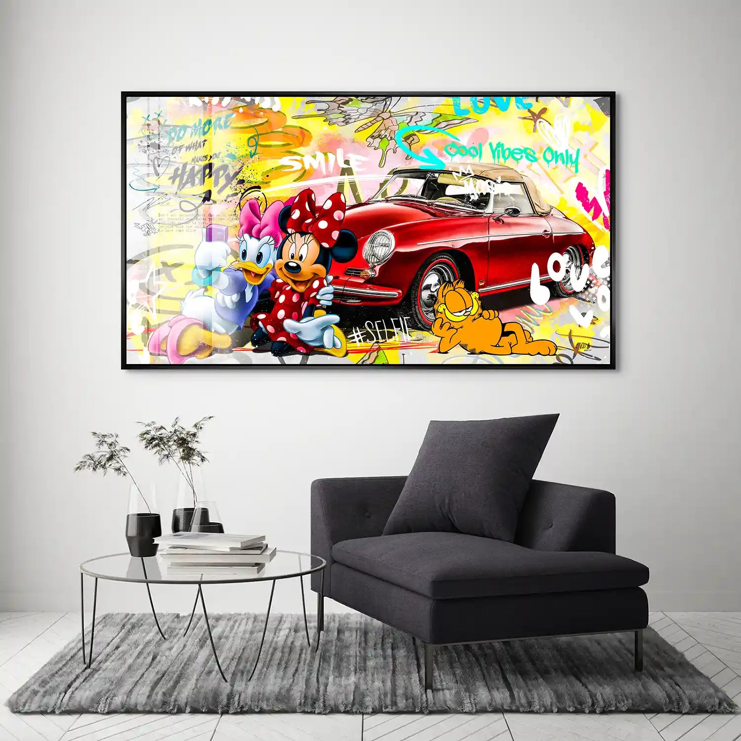 Minnie Speedster 356 Pop Art Style Acrylglas Bild INGALERIE