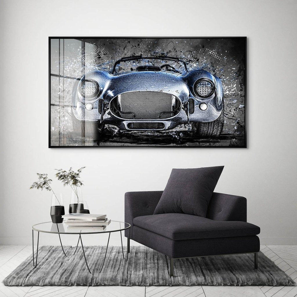 AC Cobra Abstrakt Blue Acrylglas Bild INGALERIE