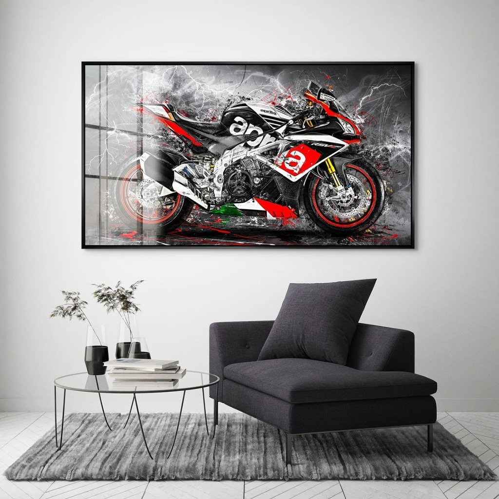 Aprilia RSV Abstrakt Acrylglas Bild INGALERIE