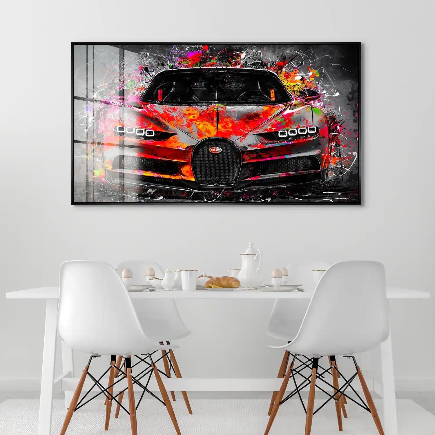 Bugatti Pop Art Style Acrylglas Bild INGALERIE