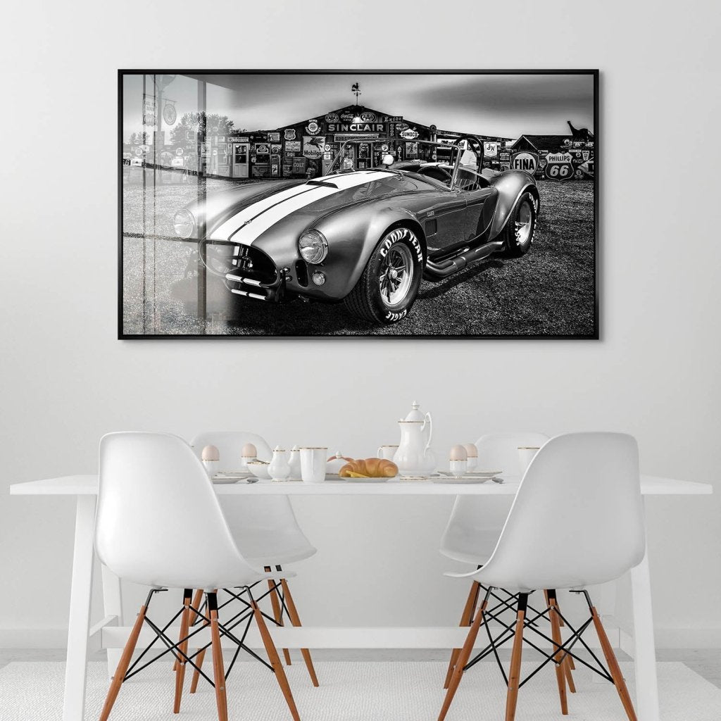 AC Cobra Abstrakt Silver Acrylglas Bild INGALERIE