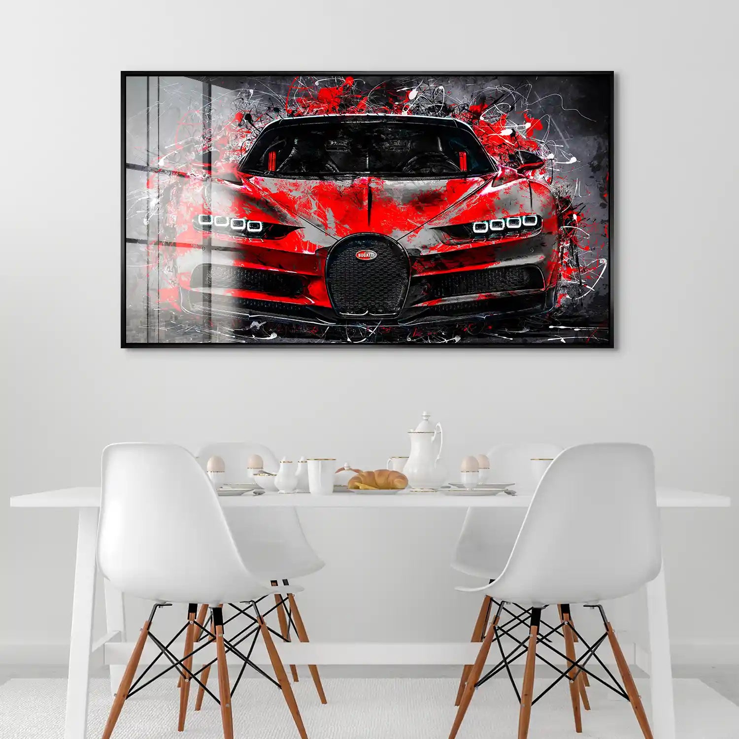 Bugatti Abstrakt Style Acrylglas Bild INGALERIE