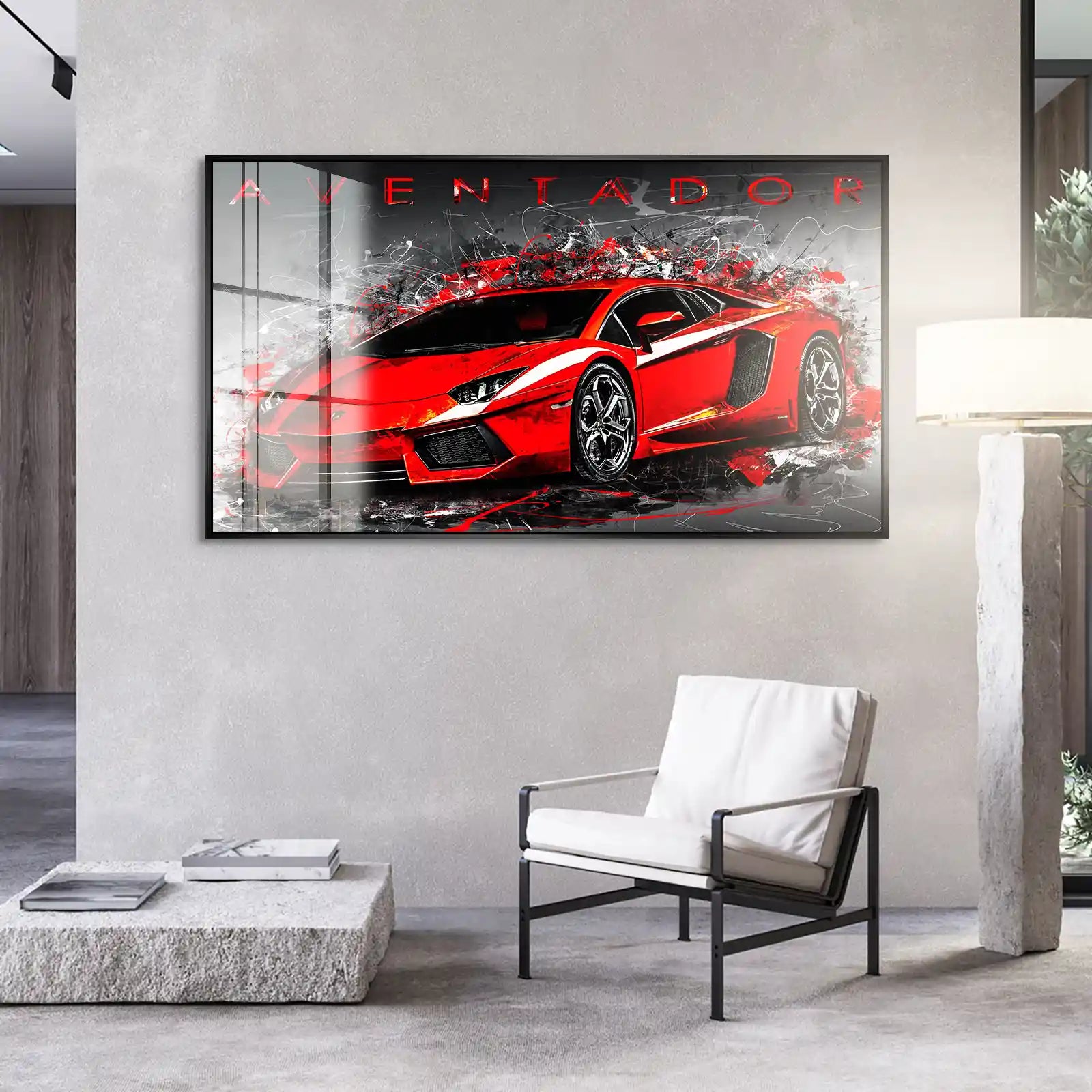 Lambo Aventador Abstrakt Acrylglas Bild INGALERIE