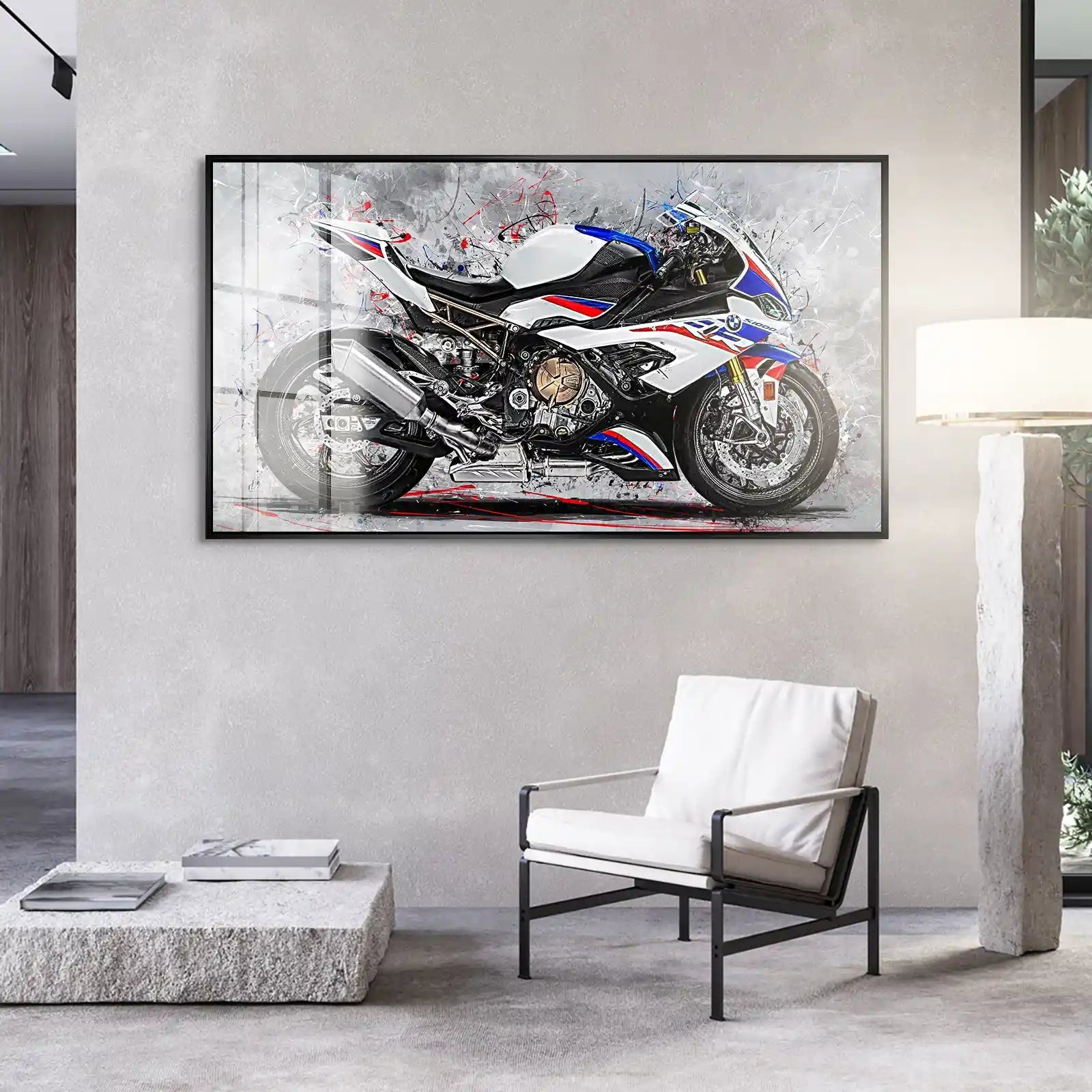 BMW S1000RR Abstrakt Style Acrylglas Bild INGALERIE