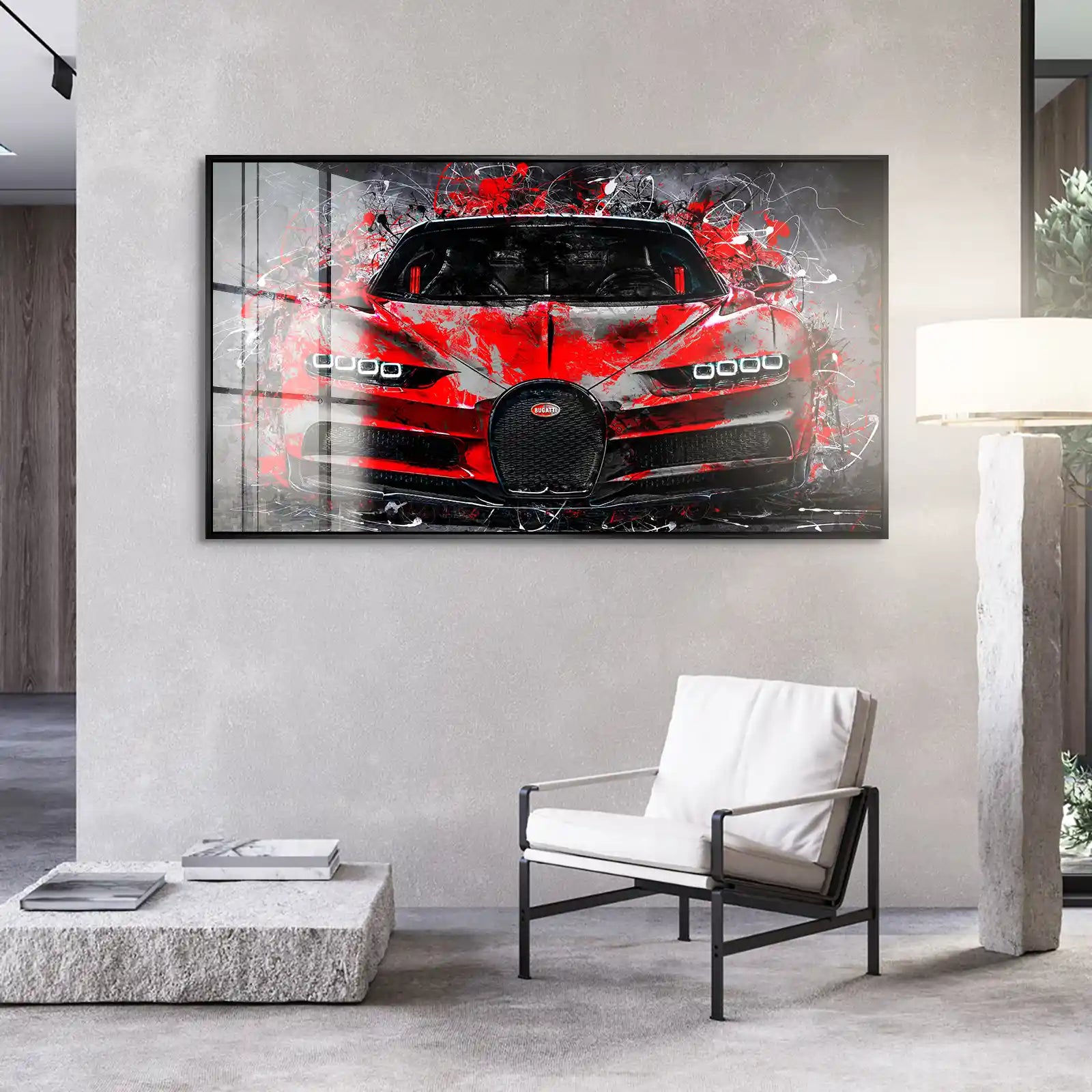 Bugatti Abstrakt Style Acrylglas Bild INGALERIE