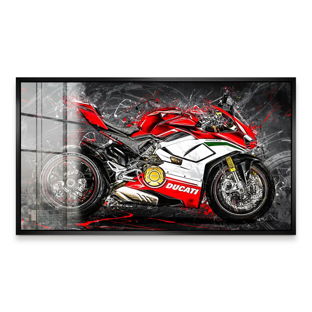 Ducati Panigale V4 Abstrakt Acrylglas Bild INGALERIE