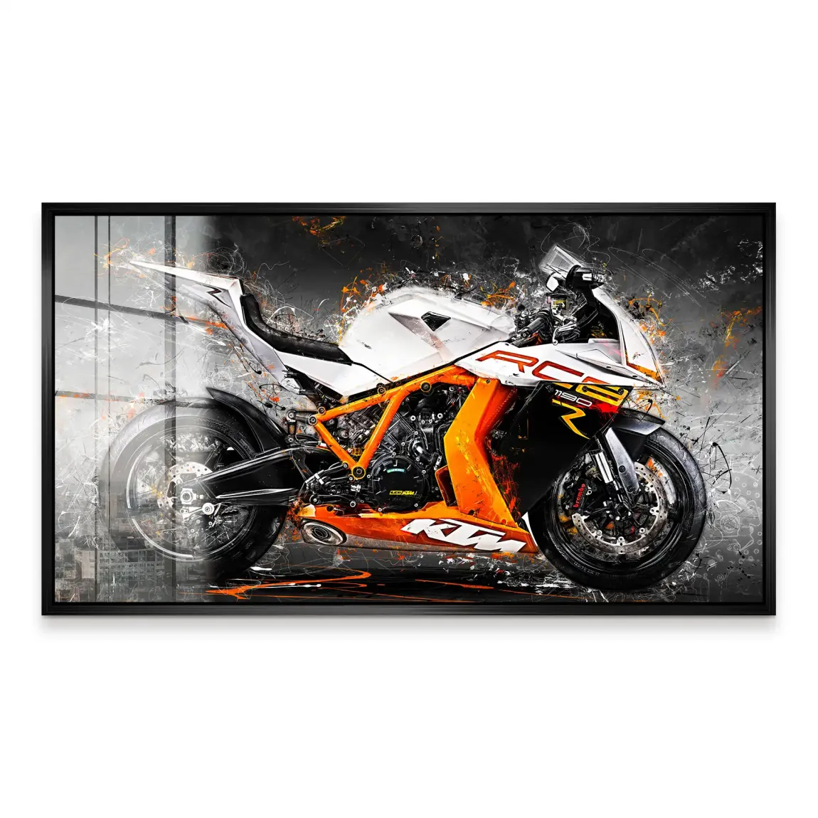 KTM RC8 Abstrakt Acrylglas Bild
