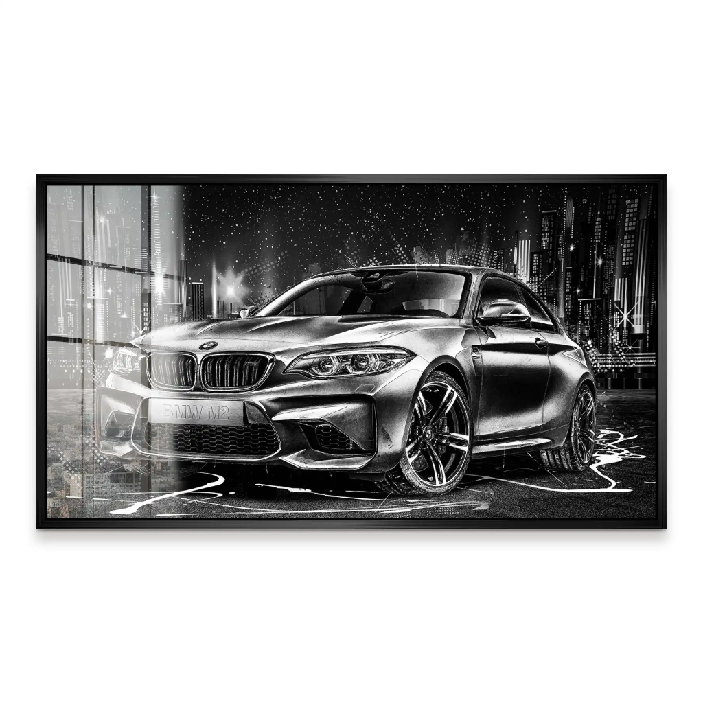 BMW M2 Black Style Acrylglas Bild INGALERIE