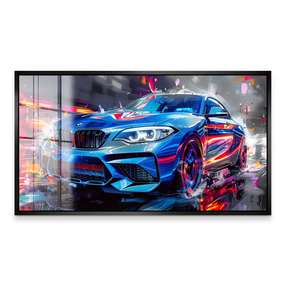 BMW M2 Abstrakt Vision Acrylglas Bild