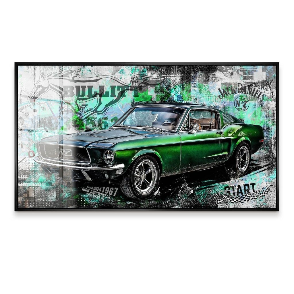 Ford Mustang Bullitt Style Acrylglas Bild INGALERIE