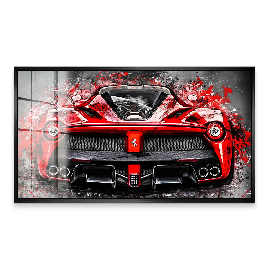 La Ferrari Abstrakt-Style Acrylglas Bild INGALERIE