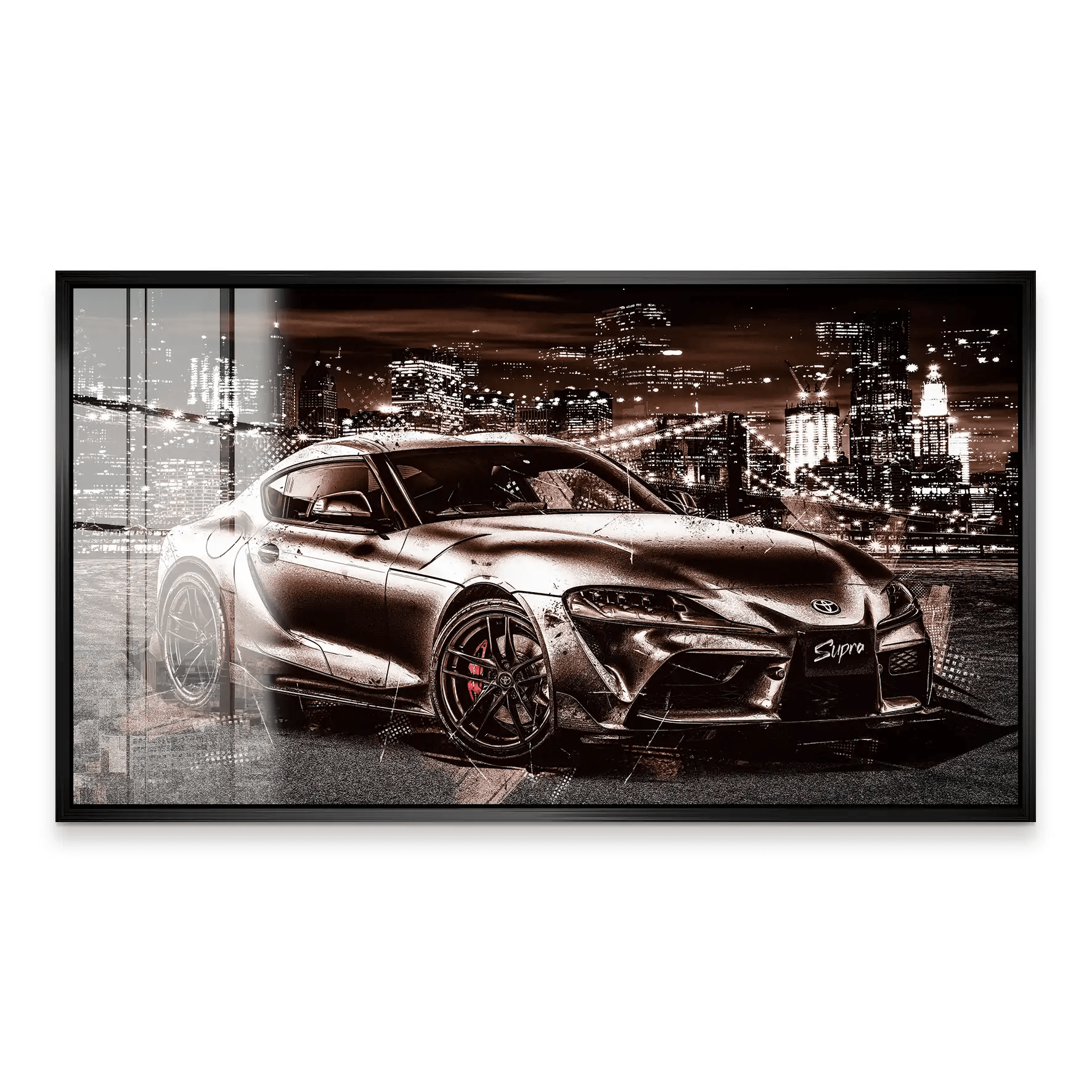 Toyota Supra City Style Acrylglas Bild INGALERiE