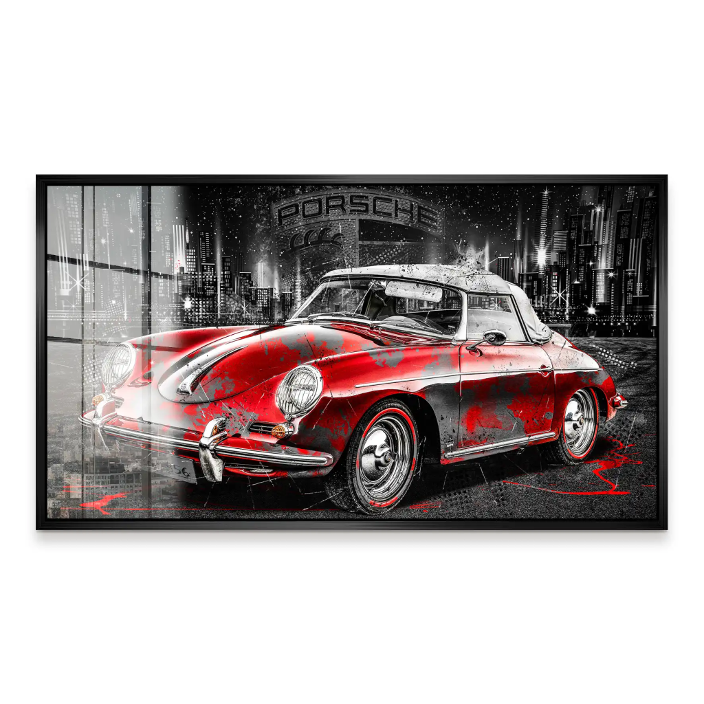 Porsche 356 Abstrakt Acrylglas Bild INGALERIE