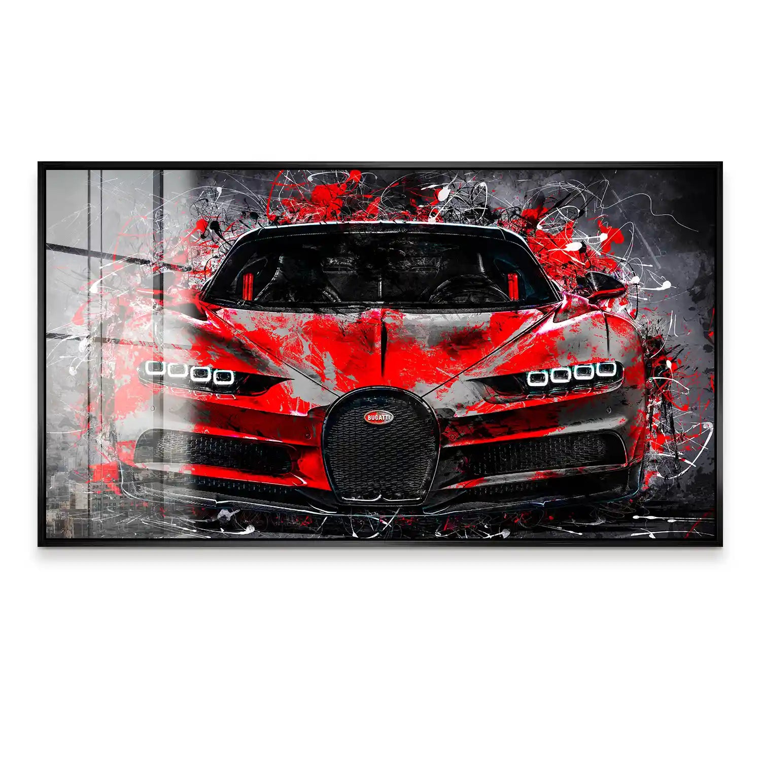 Bugatti Abstrakt Style Acrylglas Bild INGALERIE