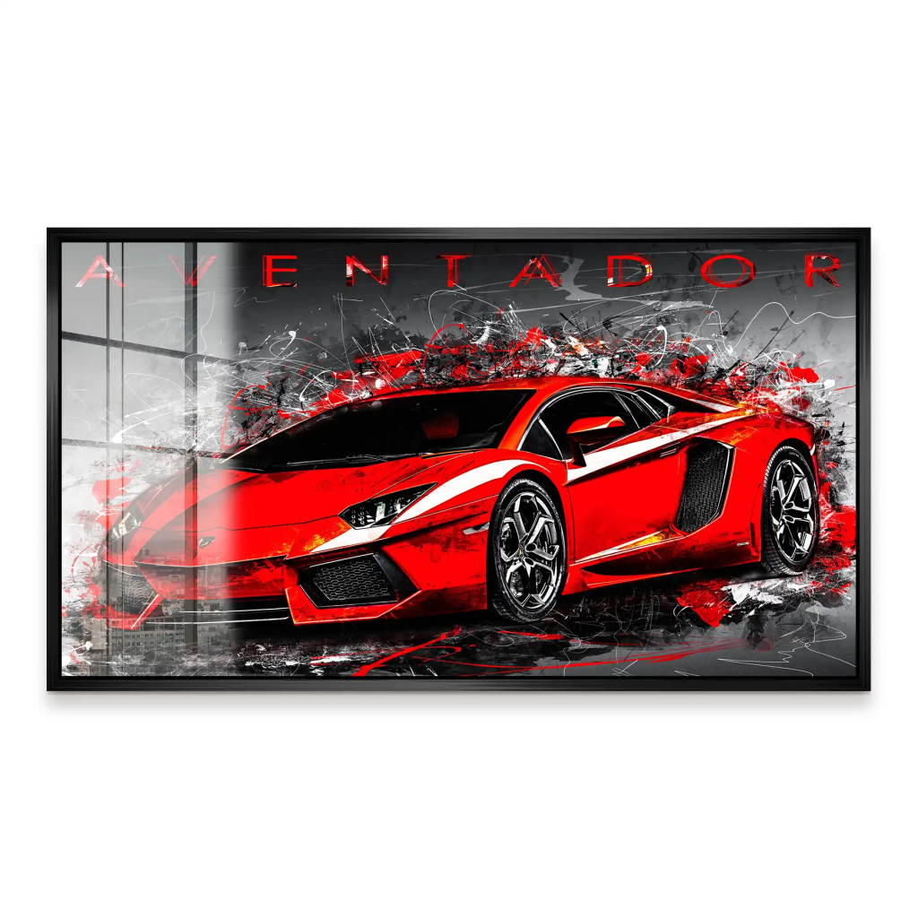 Lambo Aventador Abstrakt Acrylglas Bild INGALERIE