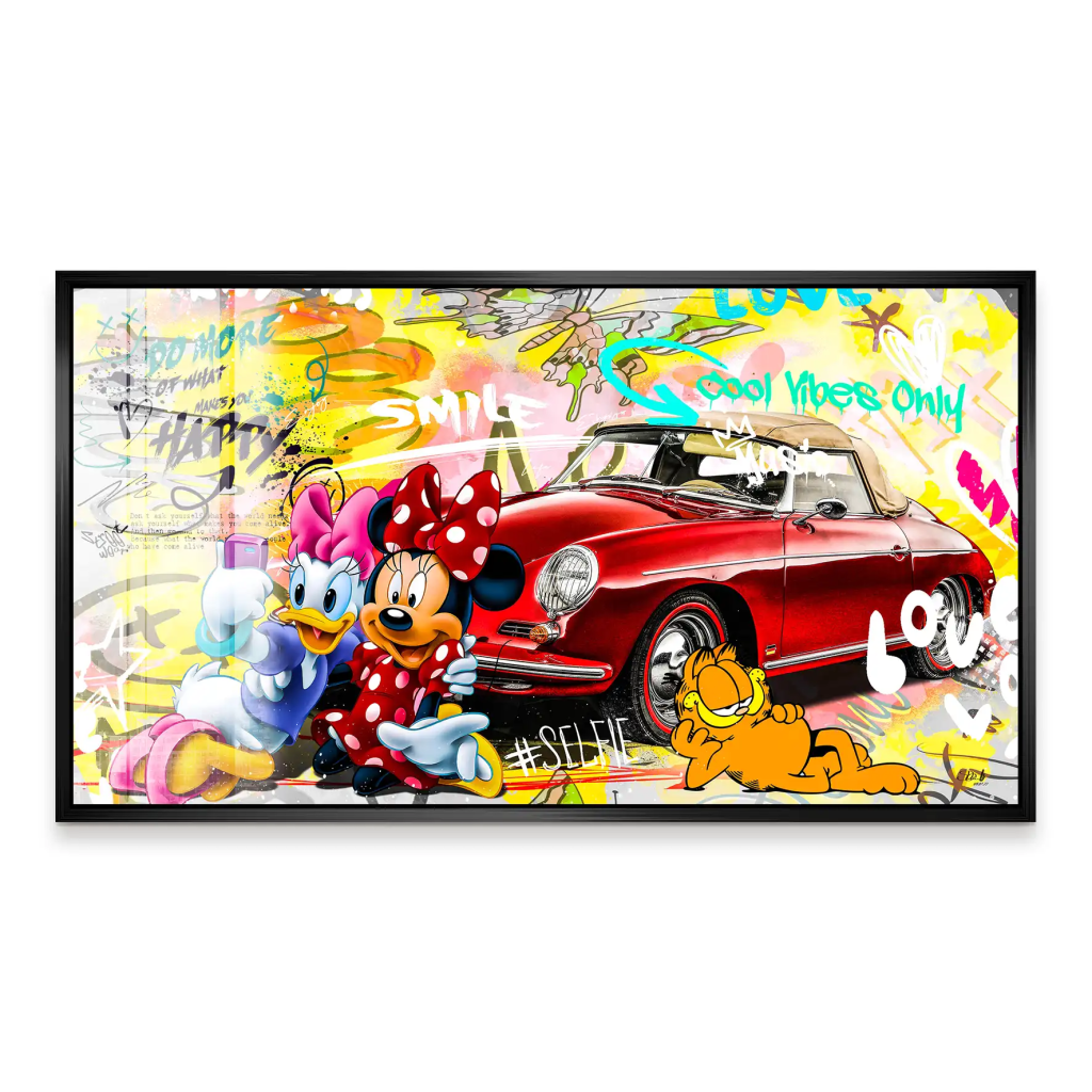 Minnie Speedster 356 Pop Art Style Acrylglas Bild INGALERIE