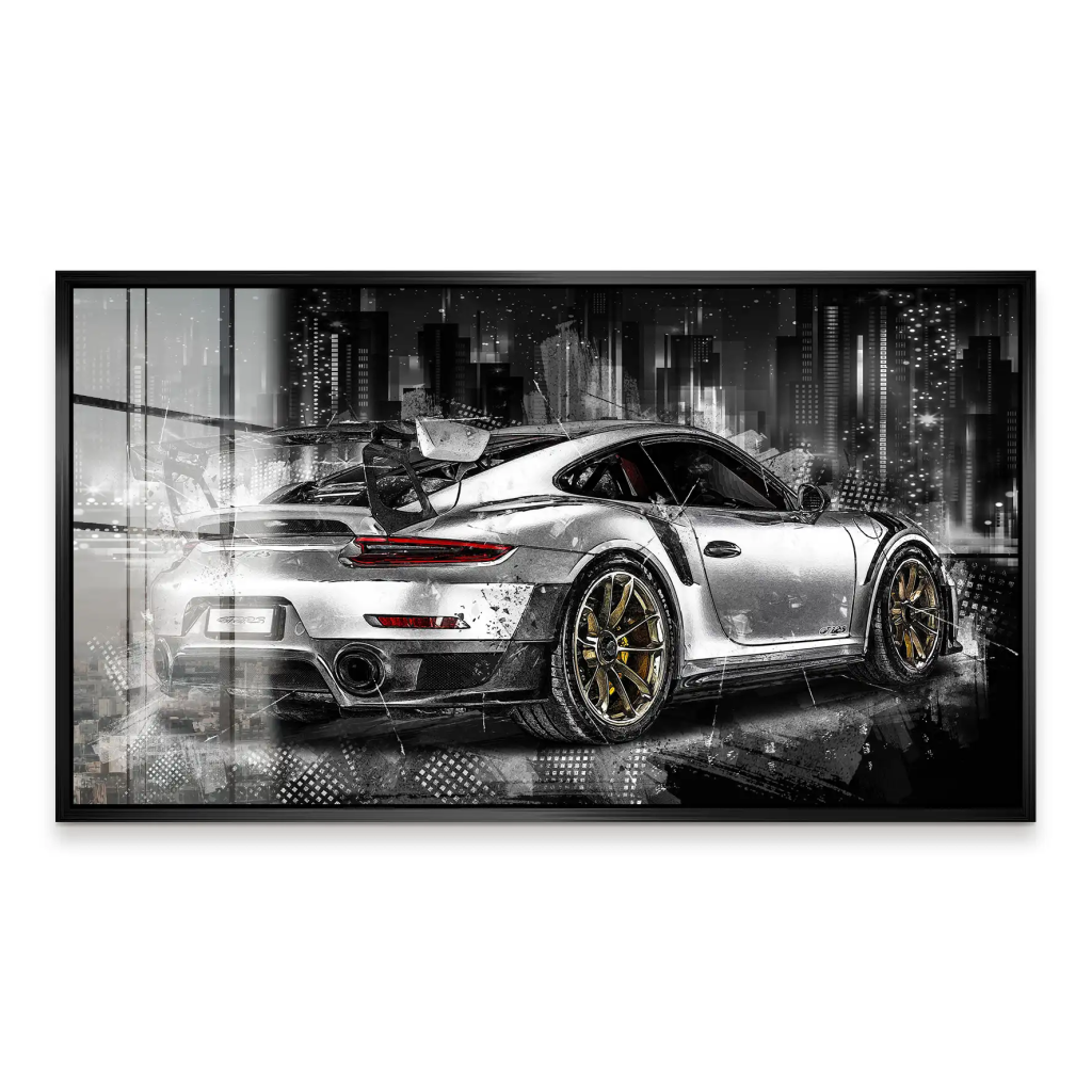 Porsche GT2 RS Abstrakt Acrylglas Bild INGALERIE