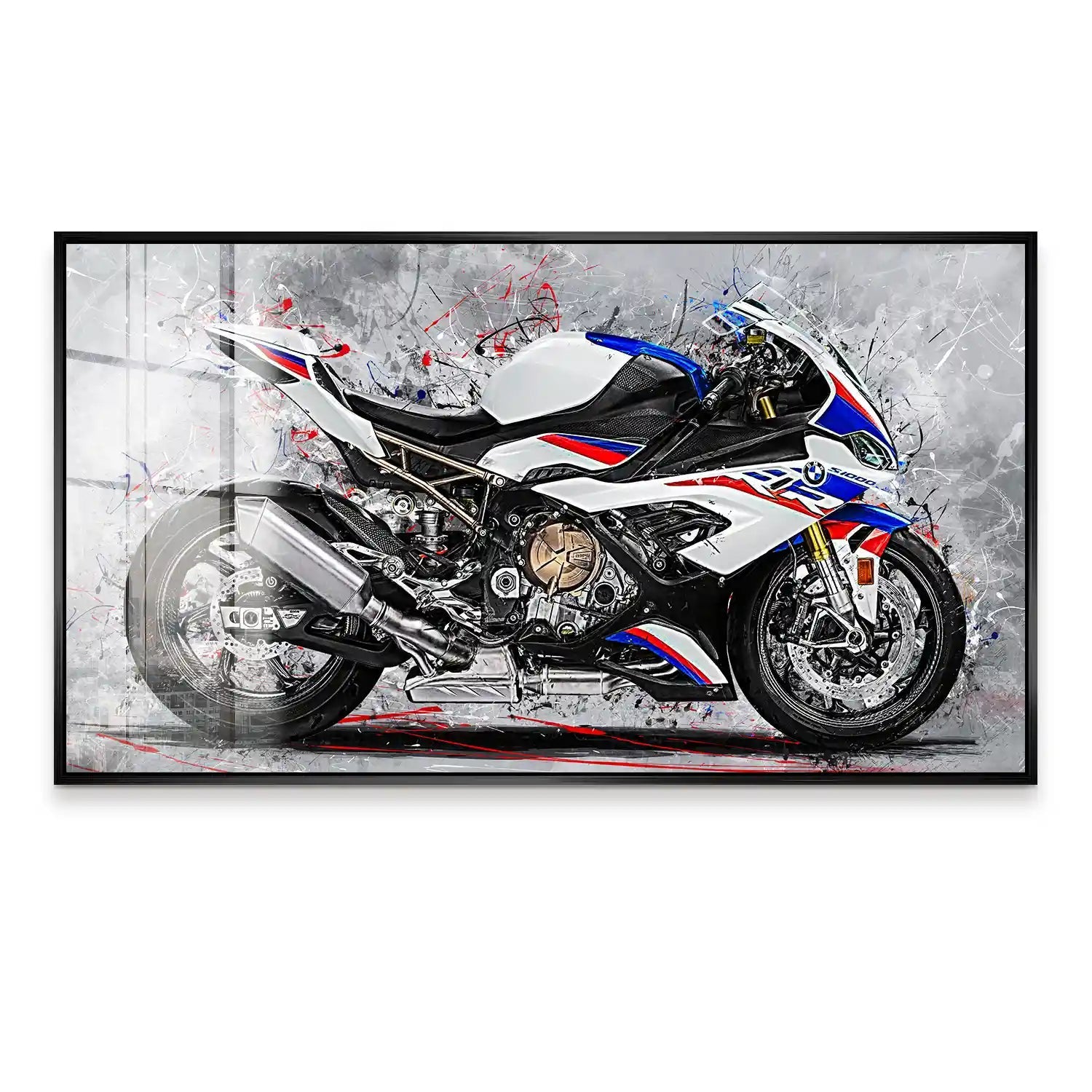 BMW S1000RR Abstrakt Style Acrylglas Bild INGALERIE