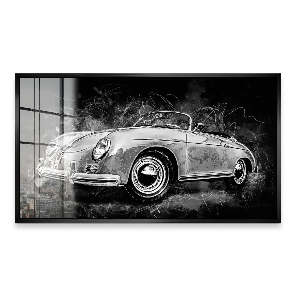 Porsche Speedster Black Style Acrylglas Bild INGALERIE